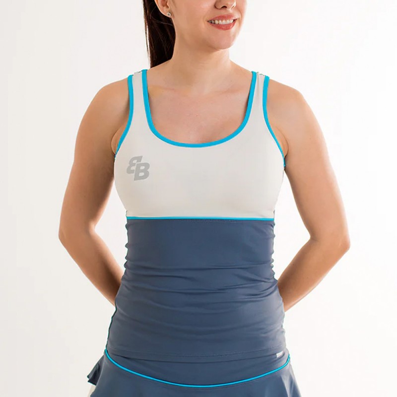 BB Net Grau Blau Creme T-Shirt