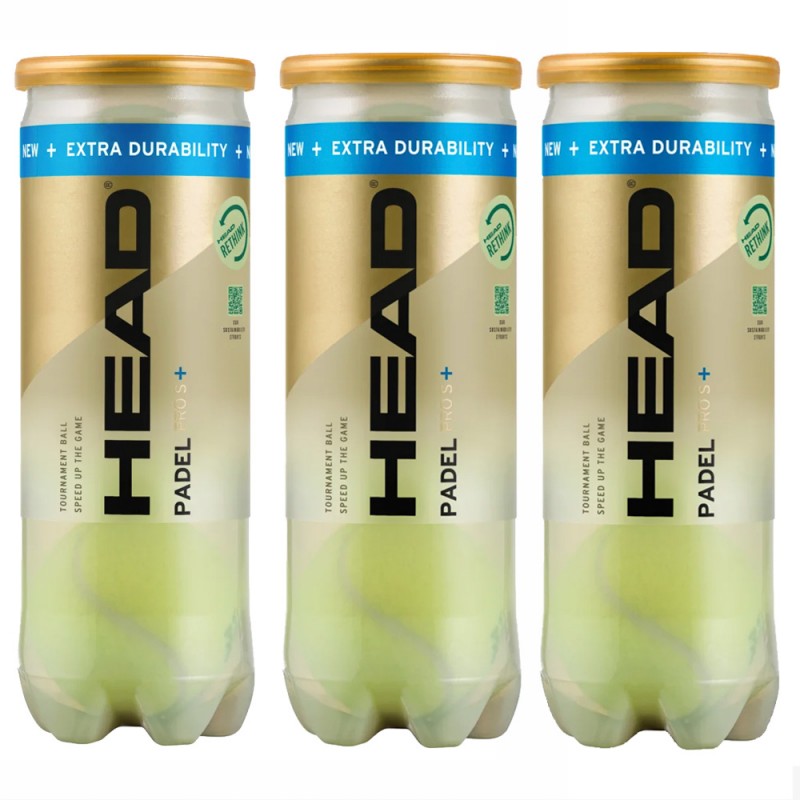 Pack 3 Dosen Head Padel Pro S+ Bälle