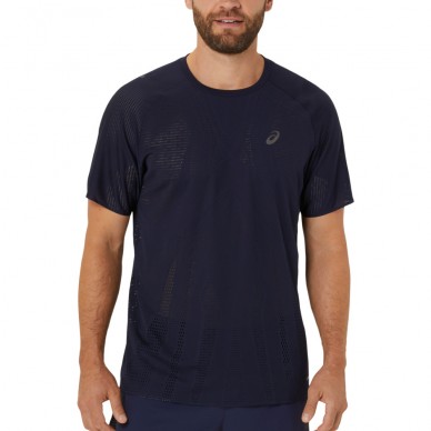 Asics Metarun SS Top T-Shirt Marineblau