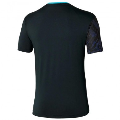 Mizuno Tennis Mug Shadow Graphic Tee T-Shirt schwarz