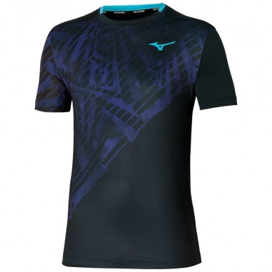 Mizuno Tennis Mug Shadow Graphic Tee T-Shirt schwarz