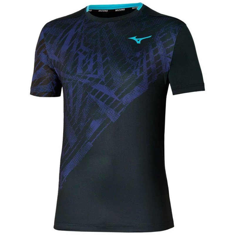 Mizuno Tennis Mug Shadow Graphic Tee T-Shirt schwarz