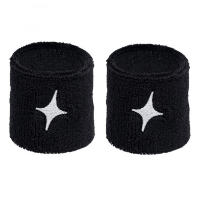 Star Vie Star Handgelenkbänder schwarz weißes Logo