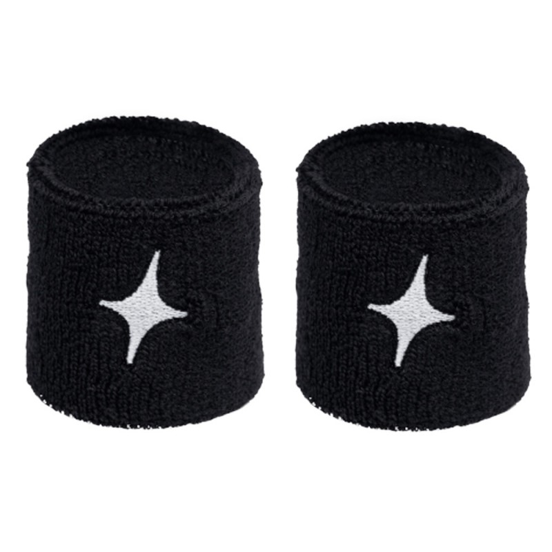 Star Vie Star Handgelenkbänder schwarz weißes Logo