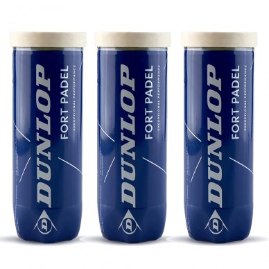 Pack 3 Dosen Dunlop Fort Padel Bälle