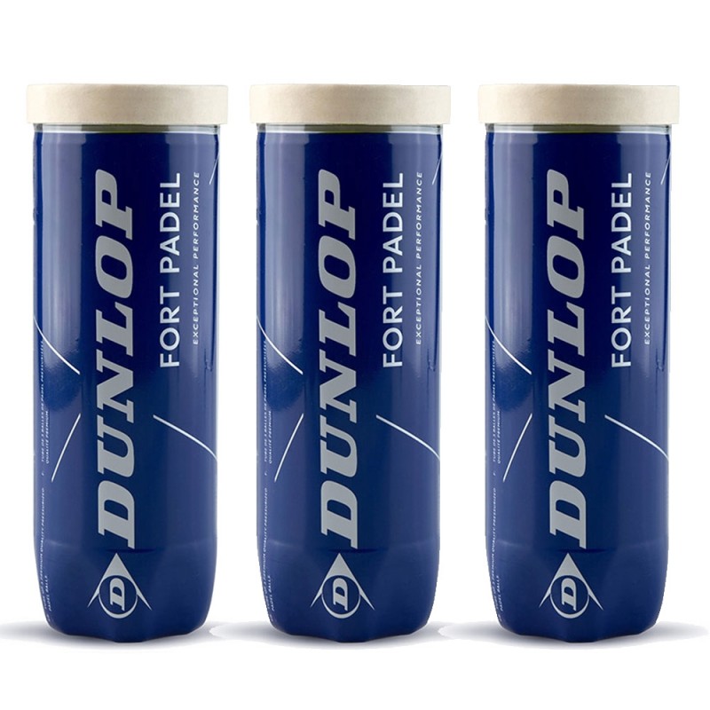 Pack 3 Dosen Dunlop Fort Padel Bälle