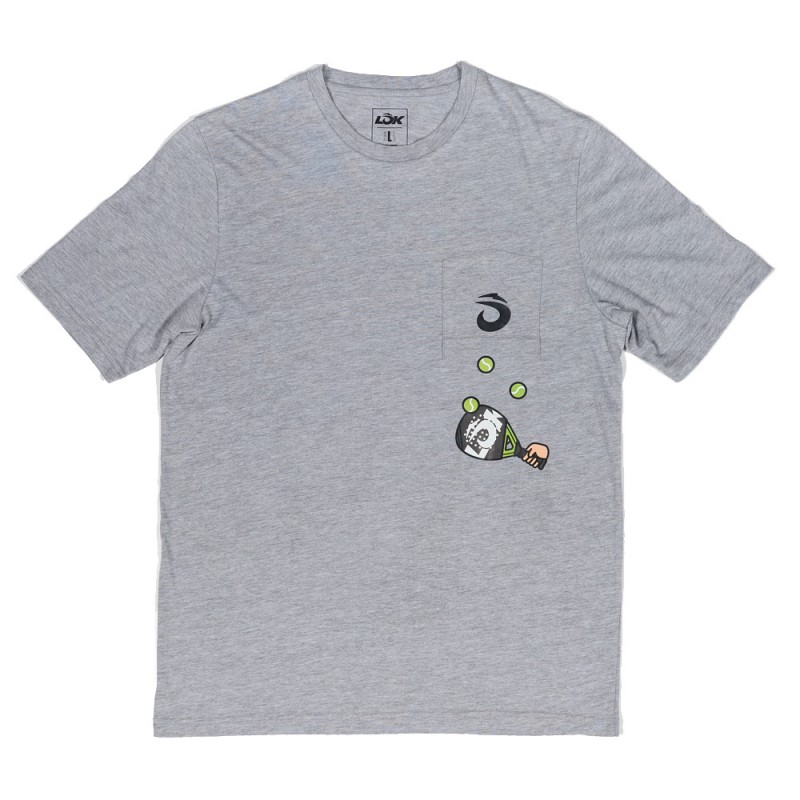 T-Shirt Lok Der Jongleur M grau