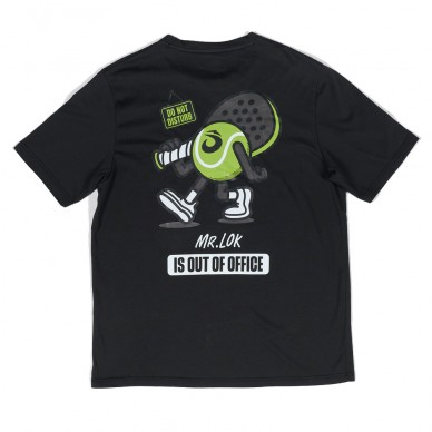 T-Shirt Lok Out Of Office By Mr. M schwarz