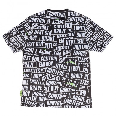 Lok Sticker Storm schwarzes T-Shirt