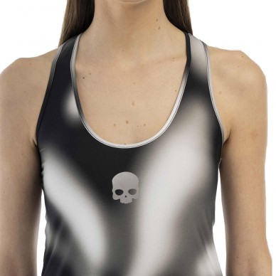 Hydrogen Pshychedelic Tech Kleid grau