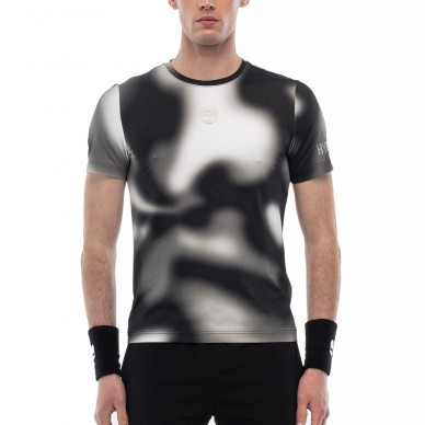 T-shirt Hydrogen Psychedelic Tech Graues