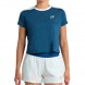 Bullpadel Bilma dunkelblau meliertes T-Shirt