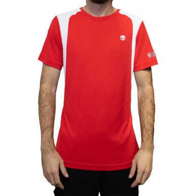 Hydrogen Inlay Tech T-Shirt rot weiß