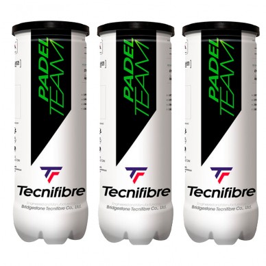 Pack 3 Dosen Bälle Tecnifibre Padel Team