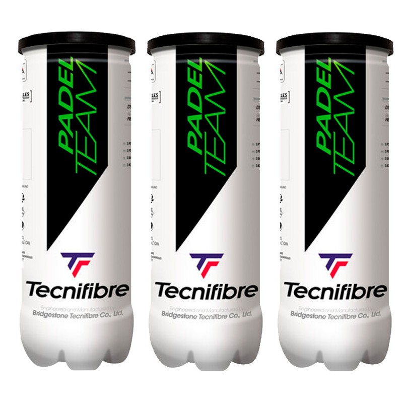 Pack 3 Dosen Bälle Tecnifibre Padel Team