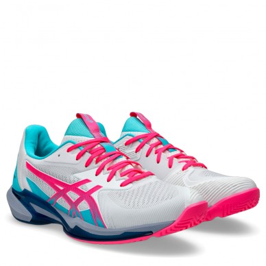 Asics Solution Speed FF 3 Padel white hot pink 2025 padel shoes