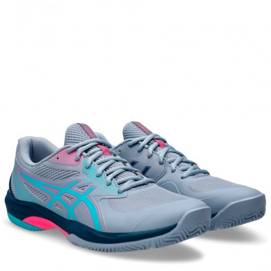 Asics Game FF Padel schuhe grey blue energy aqua 2025