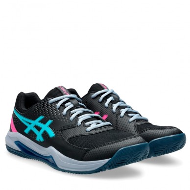 Asics Gel Dedicate 8 Padel Turnschuhe Black energy aqua 2025