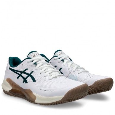 Asics Gel Challenger 14 Clay white saxon green 2025 Padel-Schuhe