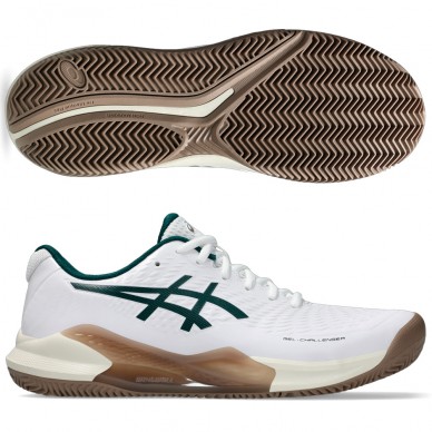 Asics Gel Challenger 14 Clay white saxon green 2025 Padel-Schuhe