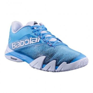 Babolat Jet Premura 2 Herren Lebron Cyan Blau Weiß 2025 Padel Schuhe