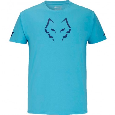Babolat Cotton Tee T-Shirt Lebrón Cyan Blau