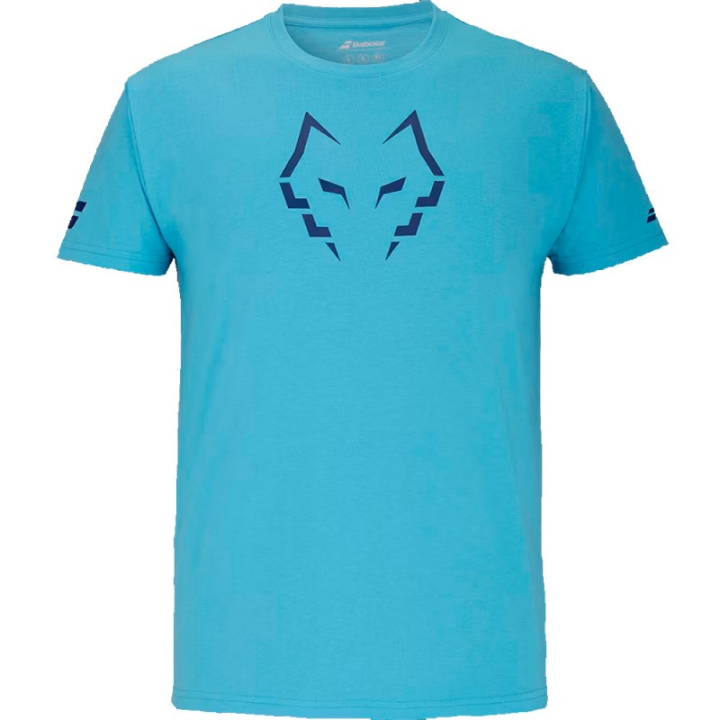 Babolat Cotton Tee T-Shirt Lebrón Cyan Blau