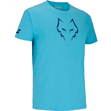 Babolat Cotton Tee T-Shirt Lebrón Cyan Blau