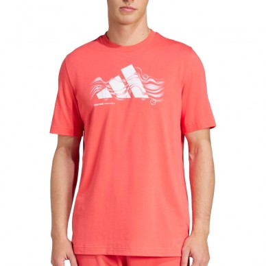 Adidas M TNS Logo T-Shirt rot