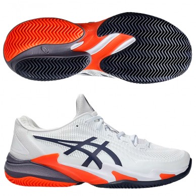 Asics Court FF 3 Clay white greyish purple 2025 Padel schuhe