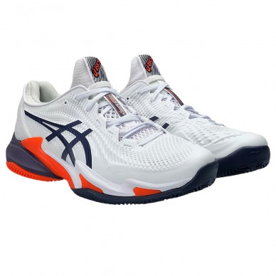 Asics Court FF 3 Clay white greyish purple 2025 Padel schuhe