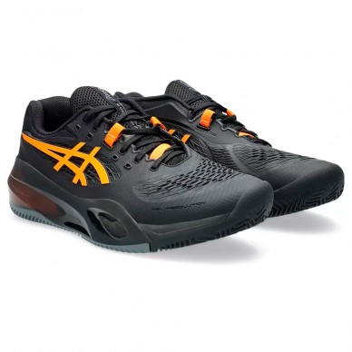 Asics Gel Resolution X Clay black shocking orange 2025 Padel Schuhe