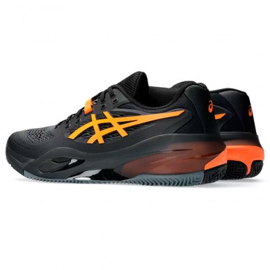 Asics Gel Resolution X Clay black shocking orange 2025 Padel Schuhe