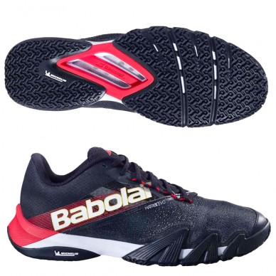 Babolat Jet Premura 2 Men black tomato red 2025 Padel schuhe