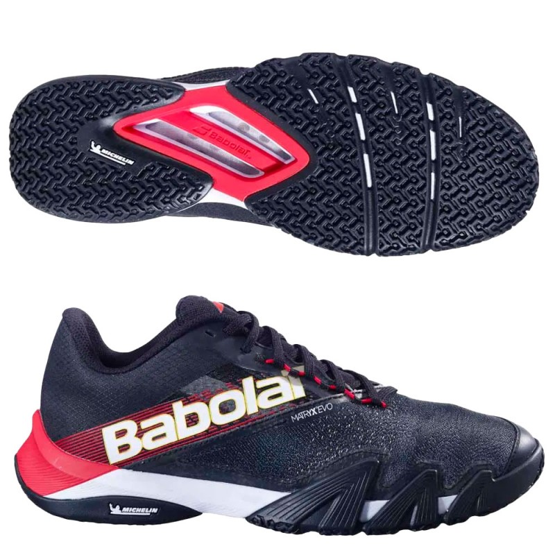 Babolat Jet Premura 2 Men black tomato red 2025 Padel schuhe