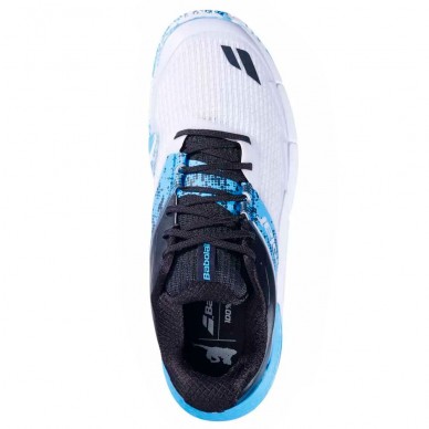 Babolat Movea 2 Men white cyan blue 2025 Padel schuhe
