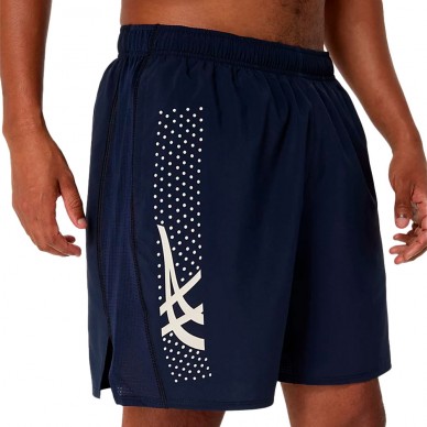 Short Asics Icon 7In Marineblau