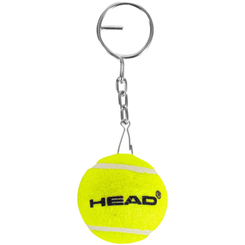 Schlüsselanhänger Mini Ball Kopf gelb