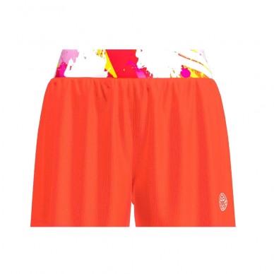 Short Bidi Badu Wild Arts Gedruckt 2IN1 Weiß Rosa