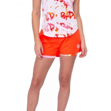 Short Bidi Badu Wild Arts Gedruckt 2IN1 Weiß Rosa