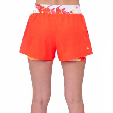 Short Bidi Badu Wild Arts Gedruckt 2IN1 Weiß Rosa