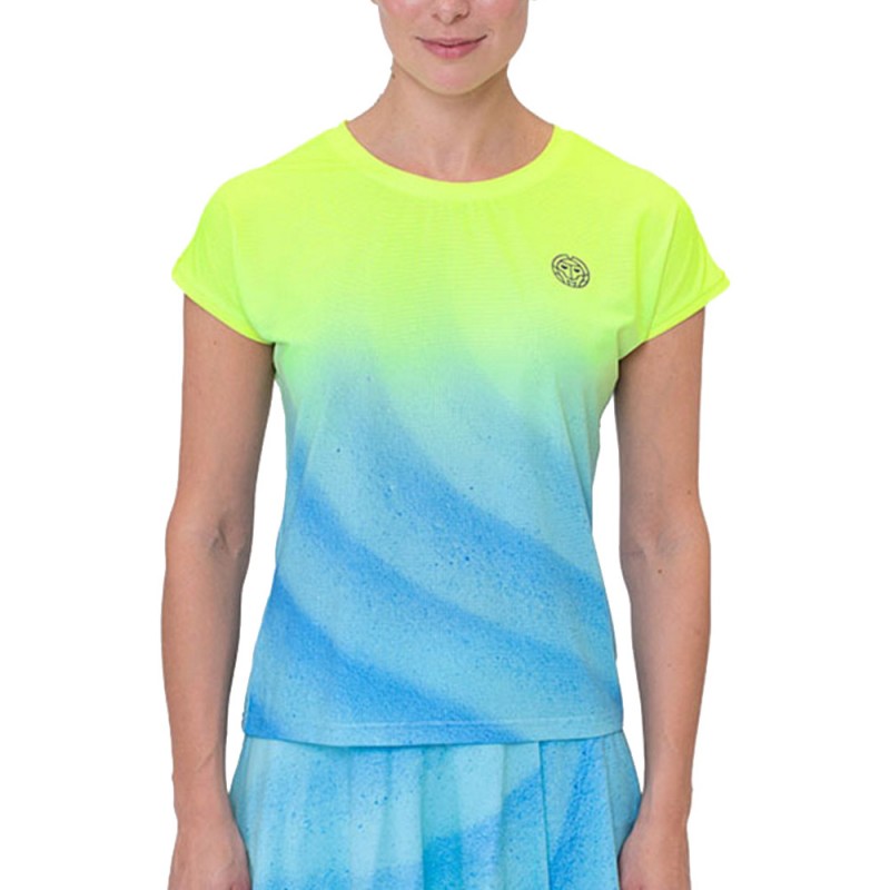 Bidi Badu Beach Spirit Capsleeve gelbe blaue T-Shirt