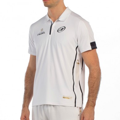 Bullpadel Bogue weißes Polo