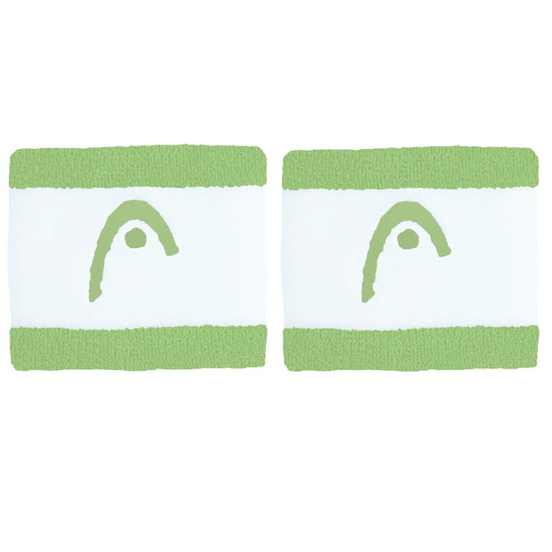 Head Armbänder Striped 2.5 grün weiße