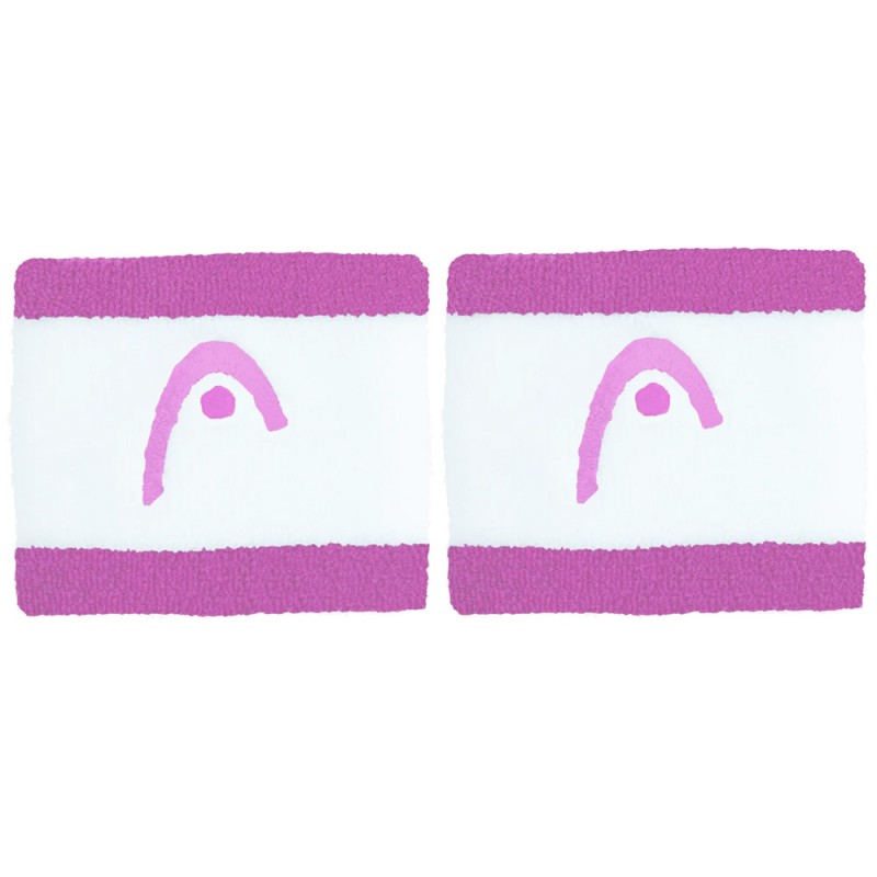 Armband Head Striped 2.5 weiße rosa
