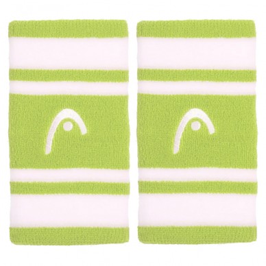 Armbänd Head Striped 5 in Weiß und Limone