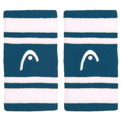 Armband Head Streifen 5 türkis weiße