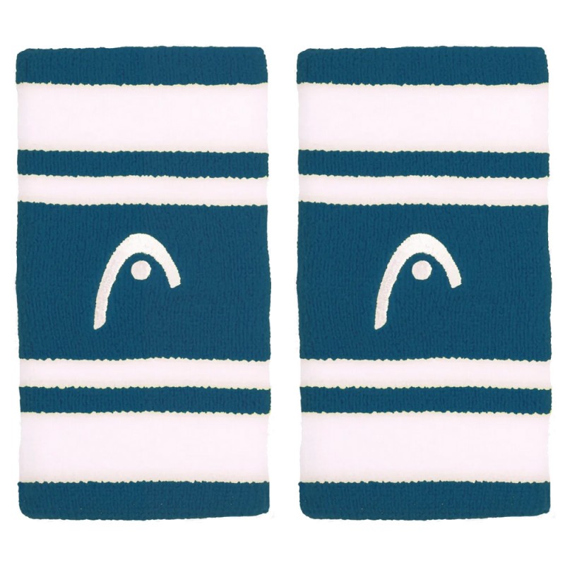 Armband Head Streifen 5 türkis weiße