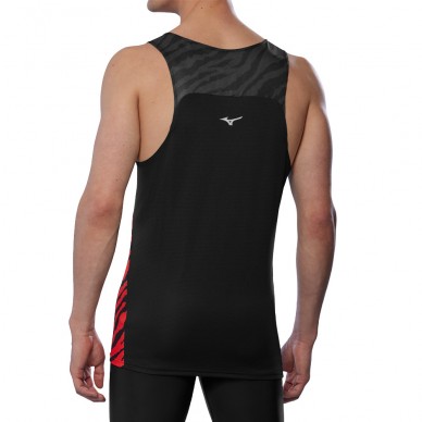 Mizuno Dryaeroflow Graphic Tank rot blau T-Shirt