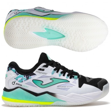 Joma Spin Men Padelschuhe 2542 white turquoise 2025